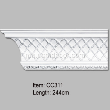 Хөнгөн жинтэй полиуретан шахах cornice moldings